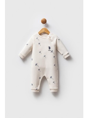 U.S. Polo Assn. Erkek Bebek Waffle Tulum, %100 Pamuk / %100 Cotton