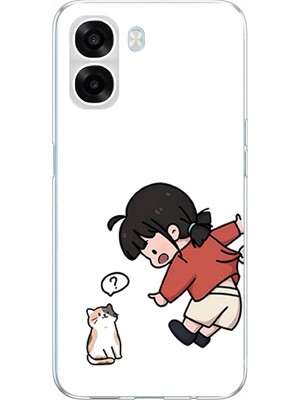 TechTree Oppo A6T - A6X Uyumlu Zorla Çekiştirilen Sevgili - Çift Kombini Baskılı Silikon Kılıf