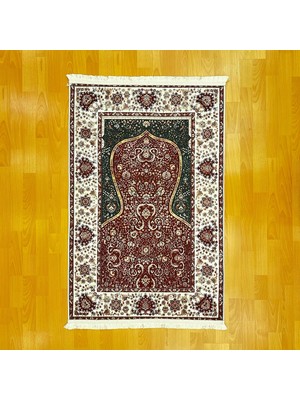 Mevlana Bazaar Lüks Mihraplı Türk Motifli Dijital Baskı Seccade