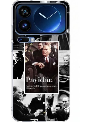 TechTree Xiaomi 17 Pro Max Uyumlu Atatürk Payidar Baskılı Silikon Kılıf