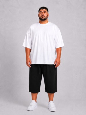 Limitless Wear Erkek Büyük Beden Şort 3xl-6xl Rahat Kesim Diz Altı Günlük Şort