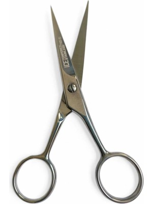 lawrenceshop 12 cm Küçük Boy Ice Profesyonel Berber Çelik Saç Kesim Makası Kuaför Kaş Bıyık Sakal Kesme Makas