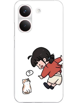 TechTree Poco X8 Pro Uyumlu Zorla Çekiştirilen Sevgili - Çift Kombini Baskılı Silikon Kılıf