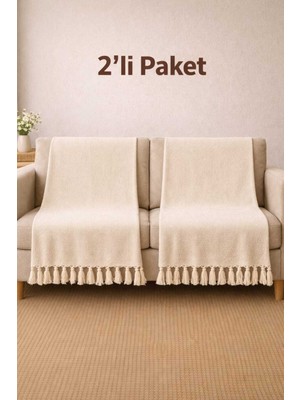 Empressco Yumuşak ve Doğal Pamuklu 2’li Koltuk Örtüsü 180X215 cm