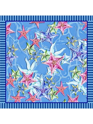Arancia Mavi 90X90 Pure Touch Eşarp