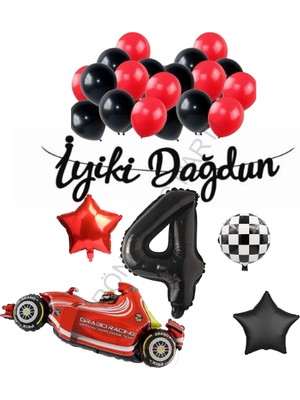 Rönesans Parti Rönesans Iyiki Doğdun Yazılı Yarış Temalı Doğum Günü Seti Yaş-4