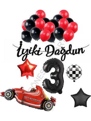 Rönesans Parti Rönesans Iyiki Doğdun Yazılı Yarış Temalı Doğum Günü Seti Yaş-3