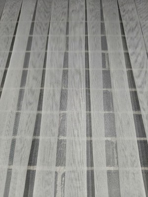 Stor Zebra 1. Kalite Ince Ferah Dökümlü Ekru Renk Tül Perde 1x2 Seyrek Pile