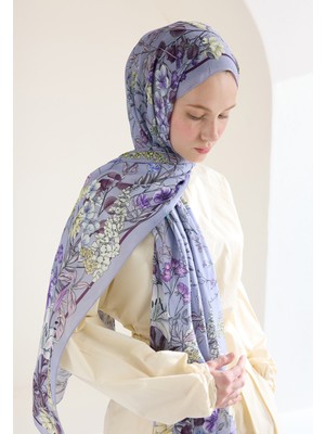 Fresh Scarfs Valentina Floş Viskon Şal Lavanta