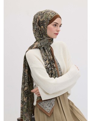 Fresh Scarfs Helene Desen Şal Orman Yeşili