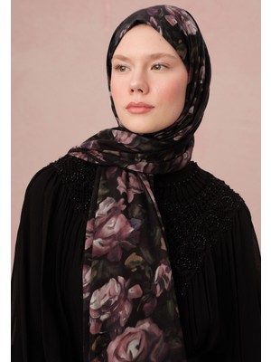 Fresh Scarfs Wild Rose Desen Vual Şal Lavanta