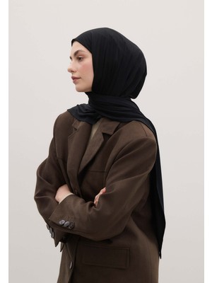 Fresh Scarfs Bambu Penye Şal Siyah
