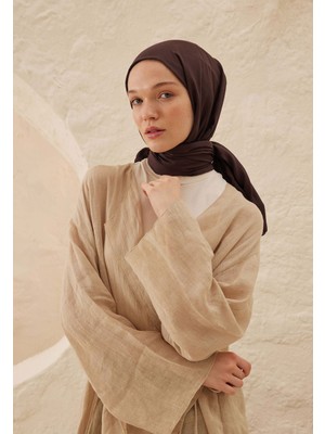 Fresh Scarfs Rami Viskon Şal Kızıl Kahve