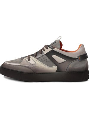 Santoni Deri Kalın Taban Erkek Sneakers