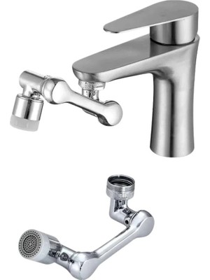 Mercora Tech Mutfak Musluk Başlığı 1080 Derece Dönebilir Oynar Başlıklı Musluk Aparatı