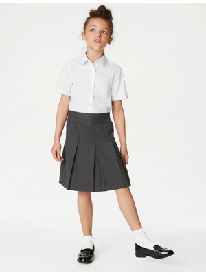 Marks & Spencer Pile Detaylı Okul Eteği (2-16 Yaş)