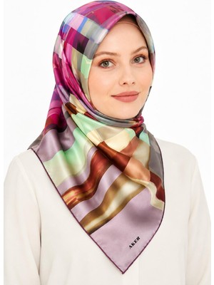 Aker Saf Twill Ipek  Eşarp -ASM7703713 - 991