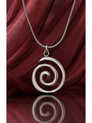 Voyage Accessory Paslanmaz Çelik Uzak Doğu Mistik Sarmal Zen Enerjisi Yaşam Döngüsü Spiral Kolye