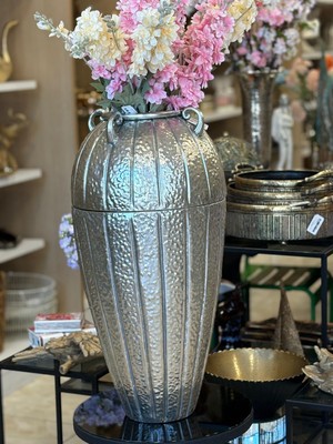  Panalı PNL-MG72 M Metal Dekoratif Vazo 35*35*71.5 cm