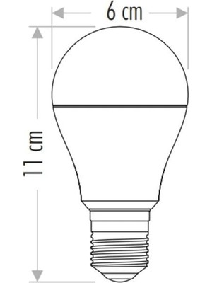 Mercora Tech Cata Ct 4259 12W Sensörlü LED Ampul 6400K Beyaz Işık