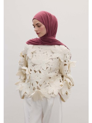 Fresh Scarfs Bambu Penye Şal Gül Kurusu