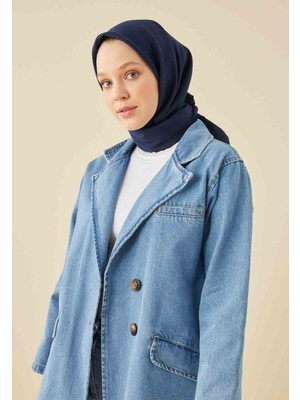 Fresh Scarfs Pamuk İpek Eşarp Lacivert