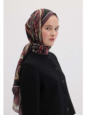Fresh Scarfs Vintage Paisley Desen Şal Mürdüm