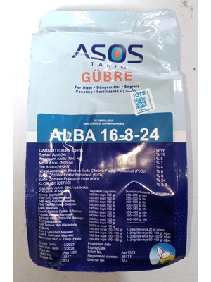 Asos Tarım – Alba 16-8-24 - 1 kg - Hızlı Etki, Güçlü Gelişim