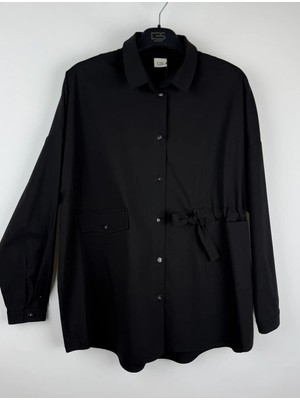 Des Concept Kadın Beli Büzgülü Oversize Gömlek
