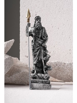 Imosas Posedion Mitoloji Heykel Biblo Ev Dekorasyonu