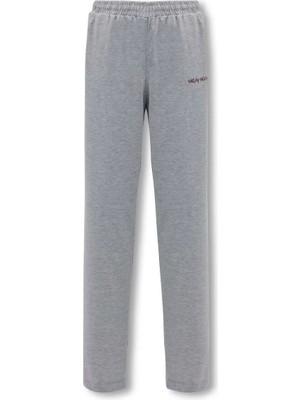 Matchy Matchy Kadın Grey Hafif Dokulu Sweatpant