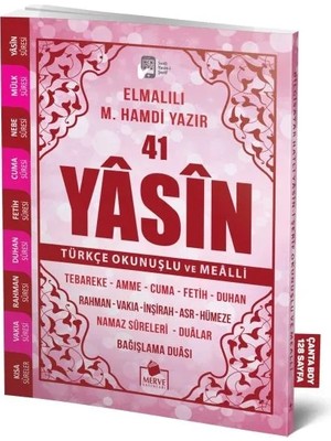 Merve Yayınları 41 Yasin Çanta Boy Türkçe Okunuşlu ve Mealli Pembe Kapak