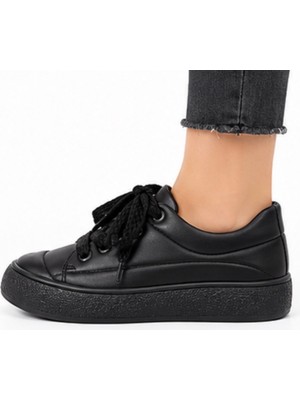 N Napa Shoe NP.7809.SİYAH Deri Sneaker