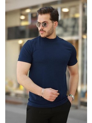 Miray Life Erkek Yarım Balıkçı Yaka Kısa Kollu T-Shirt