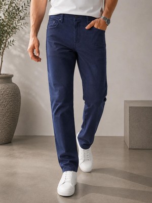 Classics Men Captiva Regular Fit Likralı Erkek Desen Jean Pantolon 7733