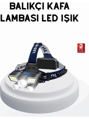 Mercora Tech Profesyonel Şarjlı LED Far – Ipx5 Suya Dayanıklı, 4 Işık Modu, Hareket Sensörlü