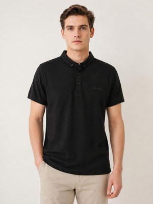 Classics Men Glow Slim Fit Erkek Polo Yaka Kısa Kol Tişört  7742