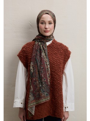Fresh Scarfs Zaira Desen Şal Bordo