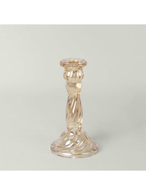 Empressco Şamdan Amber 8X16 Cm, Şık ve Zarif Dekorasyon Parçası