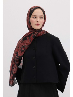Fresh Scarfs Freda Desen Şal Kızıl