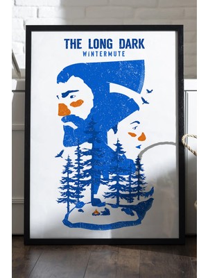 Duvarda The Long Dark Siyah Ahşap Çerçeveli Poster, Dekoratif Oyun Duvar Tablosu