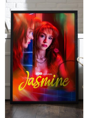 Duvarda Jasmine Siyah Ahşap Çerçeveli Poster, Dekoratif Dizi Duvar Tablosu