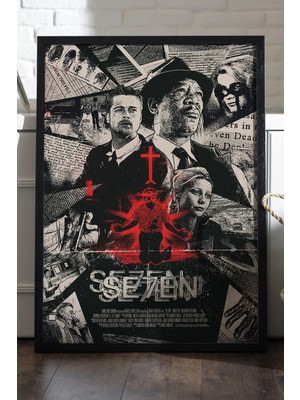 Duvarda Seven Siyah Ahşap Çerçeveli Poster, Dekoratif Film Duvar Tablosu