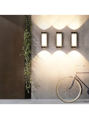 NY Home Dekoratif 3 Yönlü LED Aydınlatma 9W 3200K Gün Işığı Iç ve Dış Mekan Cata Lara LED Aplik Duvar Lambası