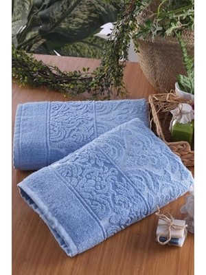 NY Home Soft | 2'li 50X90 cm El&yüz Havlu Seti Mavi