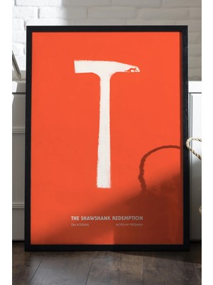 Duvarda Esaretin Bedeli Siyah Ahşap Çerçeveli Poster, Film Duvar Tablosu