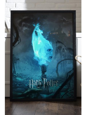 Duvarda Harry Potter Siyah Ahşap Çerçeveli Poster, Film Duvar Tablosu