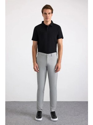 Süvari Gri Slim Casual Pantolon