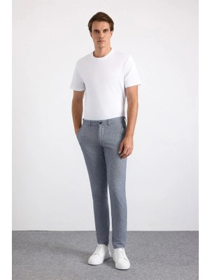 Süvari Lacivert Slim Casual Pantolon
