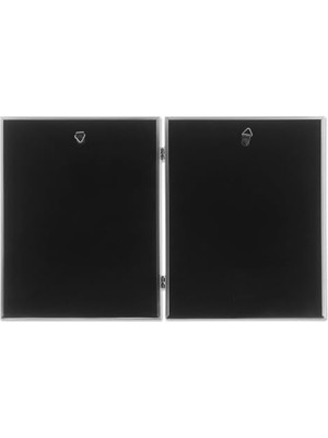 Yağmur Store Frames Antik Pewter 8 x 10 Hinged Double Picture Frame – Boncuk Border Tasarım